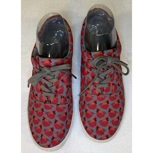 Bucketfeet Women’s Red Cardinal Lace-up Sneakers Size 8